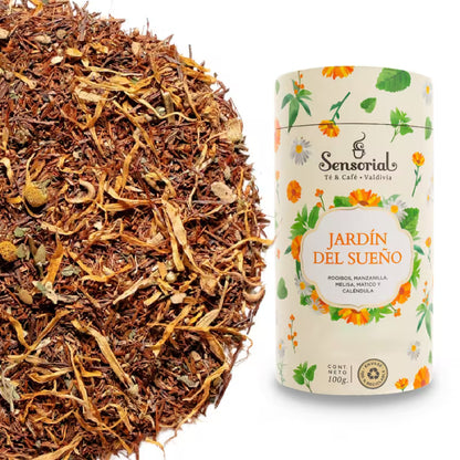 Tarro de infusión Sensorial Jardín del Sueño 100 g con hojas aromáticas sueltas