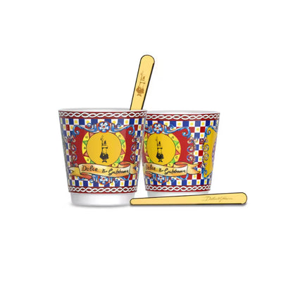 Set de tazas Bialetti x Dolce & Gabbana Carretto Rojo con 2 revolvedores