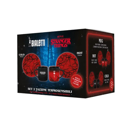 Caja Bialetti con set de 2 tazas Stranger Things y platillos térmicos