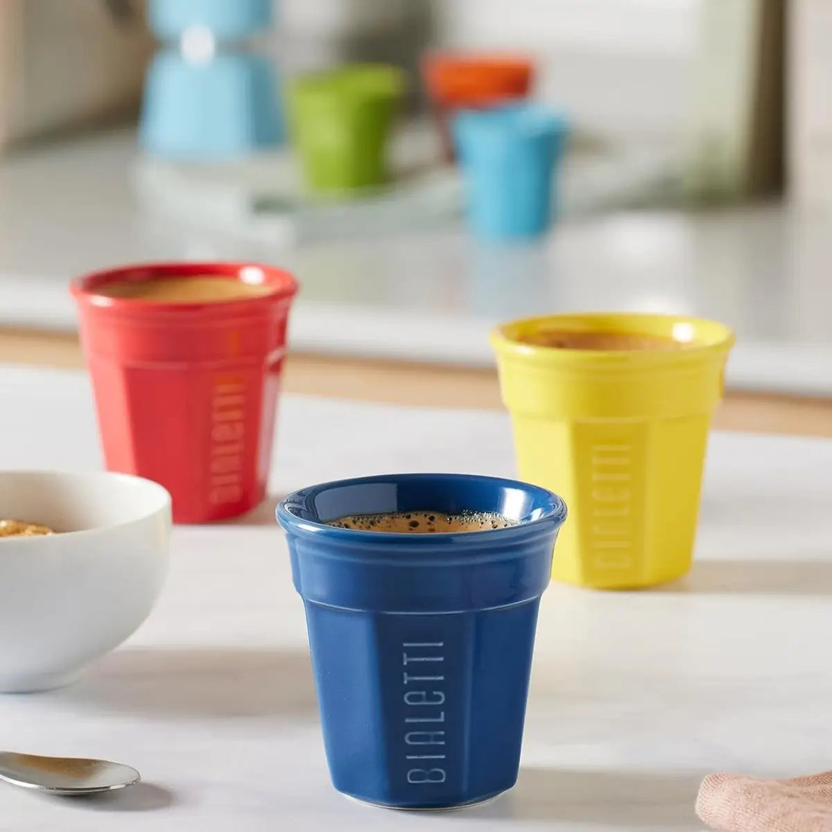 Set 6 Vasos de Cerámica para Espresso Bialetti
