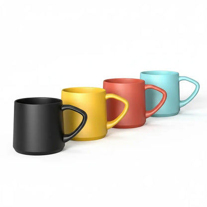 Tazas de cerámica de 90 ml en varios colores, con asa
