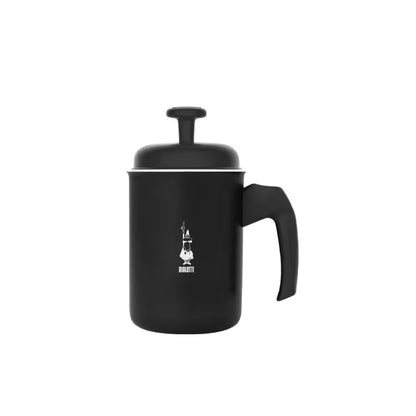 Espumador de leche negro Bialetti con asa lateral y tapa superior