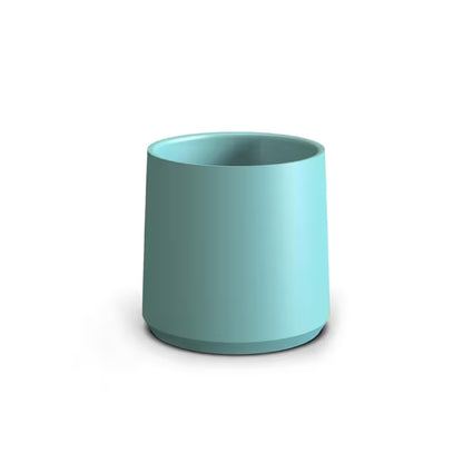 Vaso de cerámica turquesa de 230 ml, cilíndrico