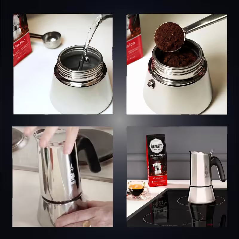 Cafetera Italiana de Acero Venus Bialetti