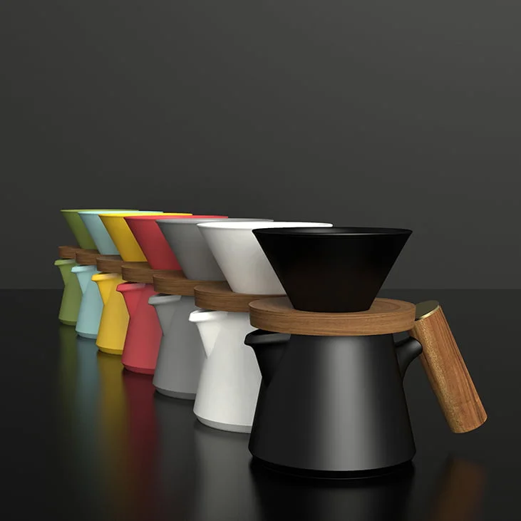 Cafetera en espiral estilo V60, gotero de café y juego de cafetera, filtro  de café reutilizable - AliExpress