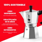 Cafetera Moka Express 100 Sostenible