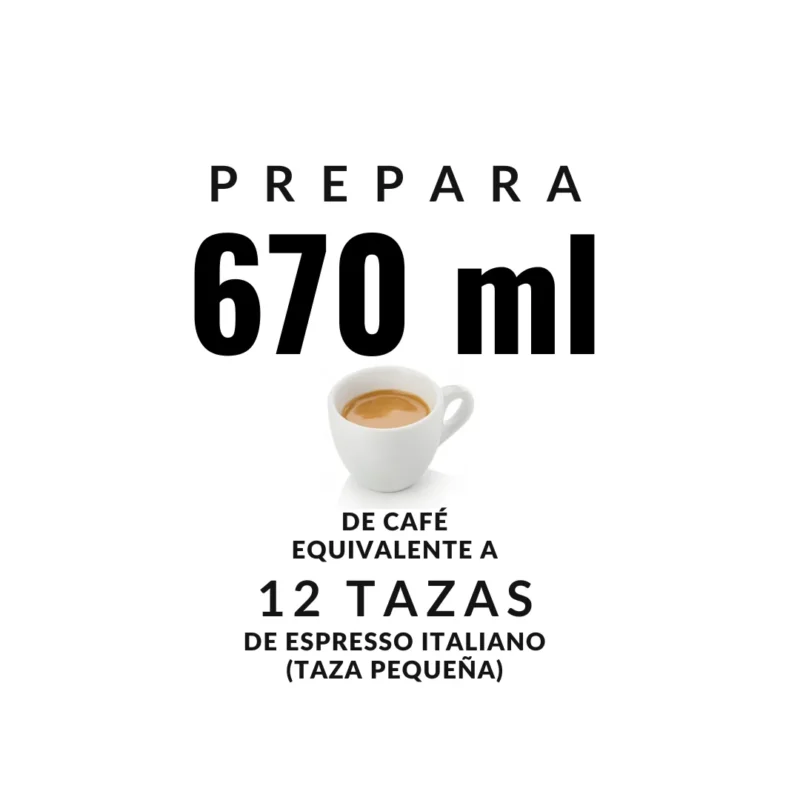 12 tazas 670ml