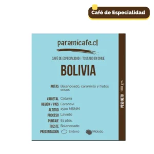 Perfil de Café de Especialidad 100% Arábica, con un tueste medio y notas de caramelo y avellana, perfecto para los amantes del café.