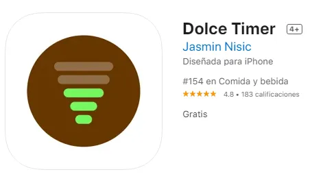 Imagen de la aplicación Dolce Timer para IOs