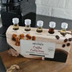 Colección de jarabes Monin para café y cafetera: incluye Vainilla, Caramelo, Amaretto, Avellana y Crema Irlandesa, 5 botellas de 50ml c/u.