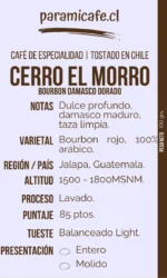 Café de Especialidad Guatemala Jalapa, 100% arábico, con notas de damasco maduro y un puntaje de 85. Tueste balanceado.