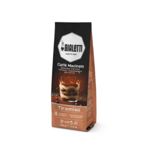 Café molido sabor tiramisú de Bialetti, con notas de chocolate, mascarpone y galleta, en bolsa de 250 gramos